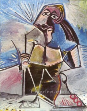 Hombre sentado 1971 Pablo Picasso Pinturas al óleo